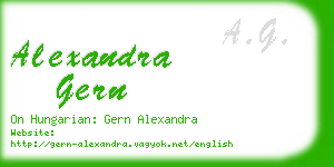 alexandra gern business card